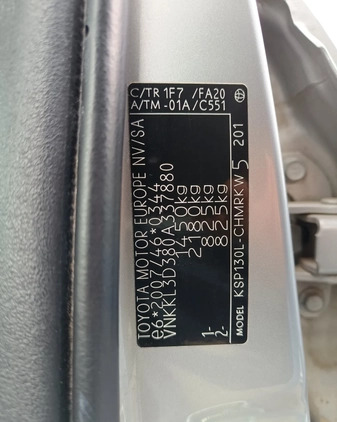 Toyota Yaris cena 49900 przebieg: 73000, rok produkcji 2019 z Chełm małe 704